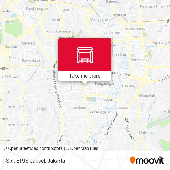 Sbr. BPJS Jaksel map