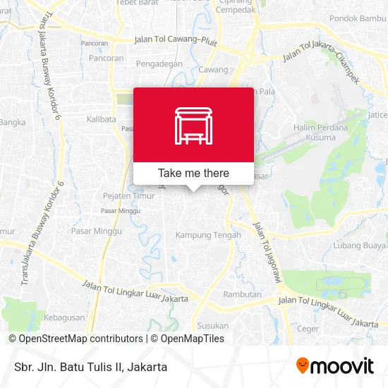 Sbr. Jln. Batu Tulis II map