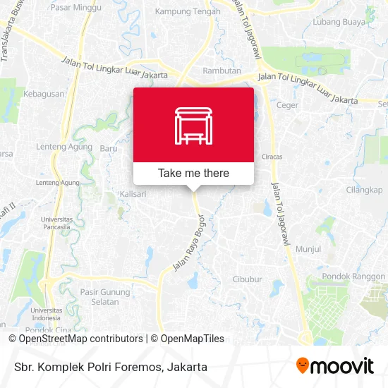 Sbr. Komplek Polri Foremos map