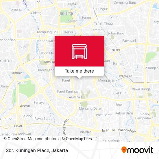 Sbr. Kuningan Place map