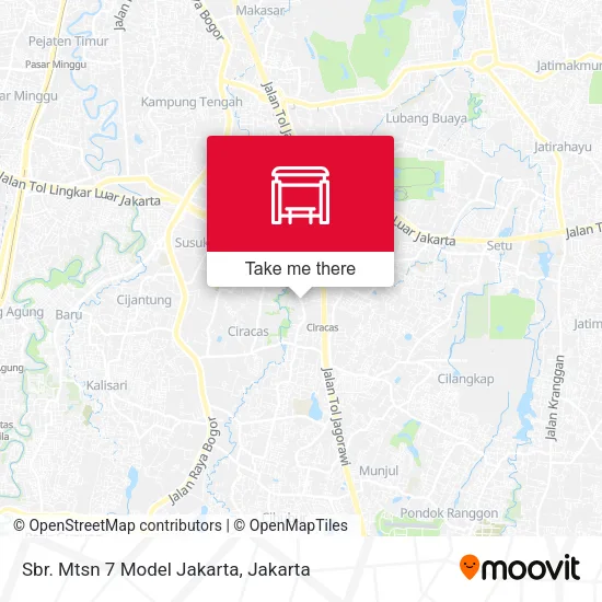 Sbr. Mtsn 7 Model Jakarta map