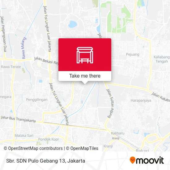 Sbr. SDN Pulo Gebang 13 map
