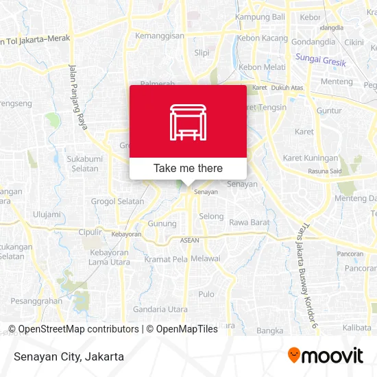 Senayan City map