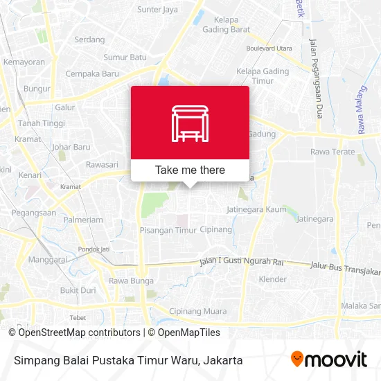 Simpang Balai Pustaka Timur Waru map