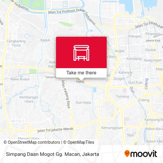 Simpang Daan Mogot Gg. Macan map