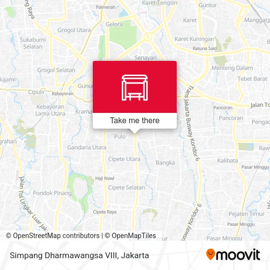 Simpang Dharmawangsa VIII map