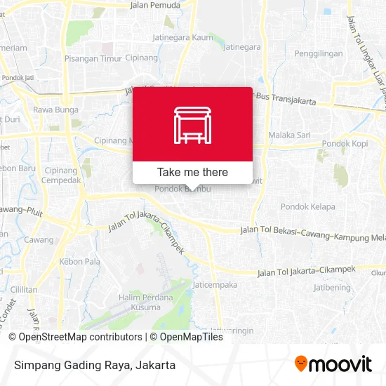 Simpang Gading Raya map