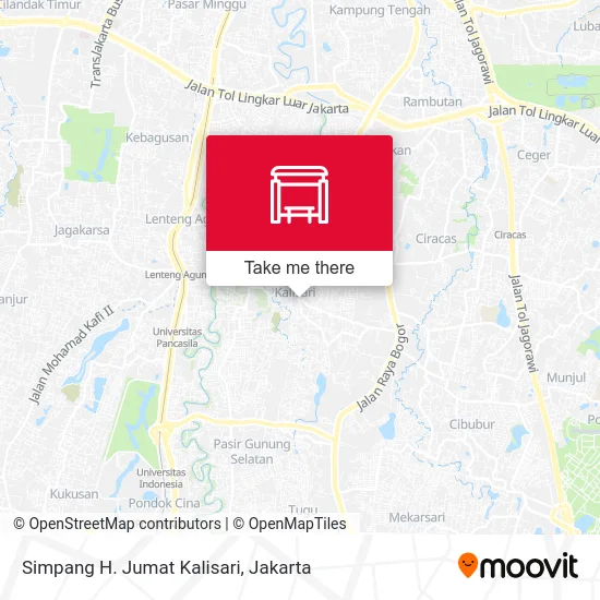 Simpang H. Jumat Kalisari map