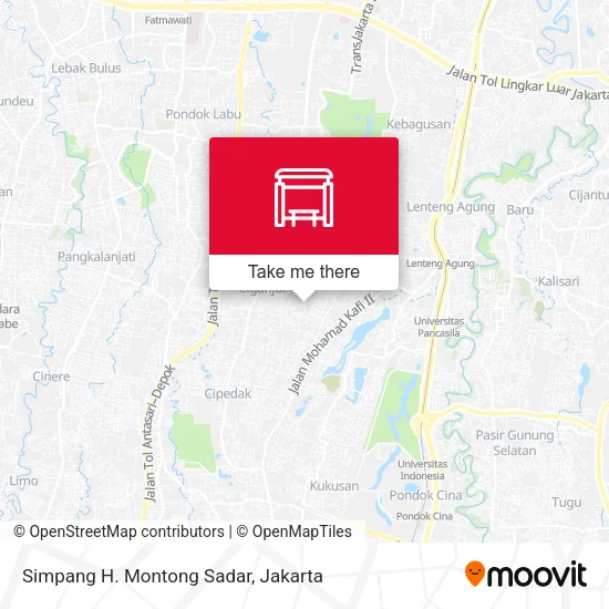 Simpang H. Montong Sadar map