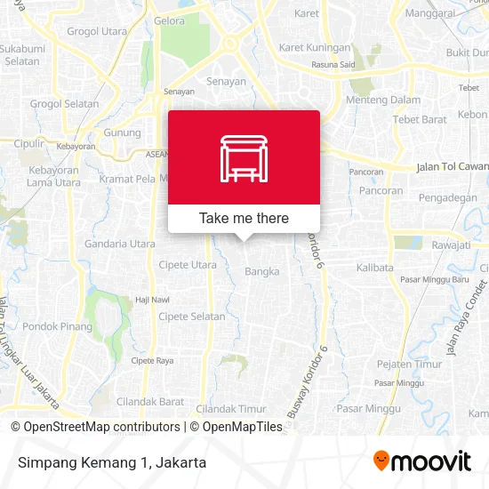 Simpang Kemang 1 map
