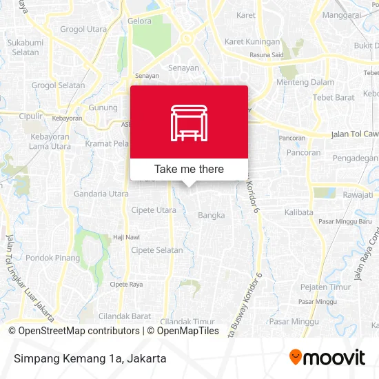 Simpang Kemang 1a map