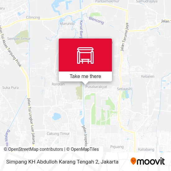 Simpang KH Abdulloh Karang Tengah 2 map
