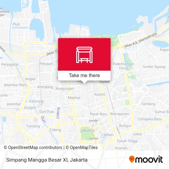 Simpang Mangga Besar XI map
