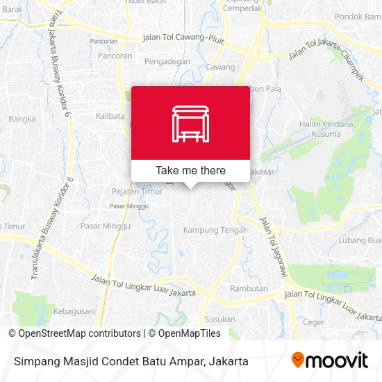 Simpang Masjid Condet Batu Ampar map