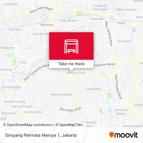 Simpang Permata Meruya 1 map