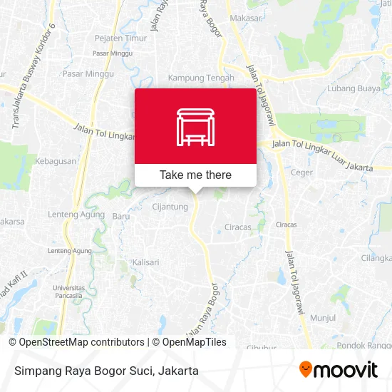 Simpang Raya Bogor Suci map