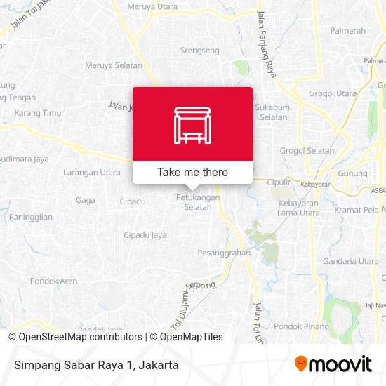 Simpang Sabar Raya 1 map