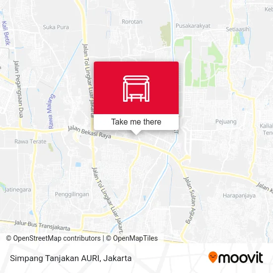Simpang Tanjakan AURI map