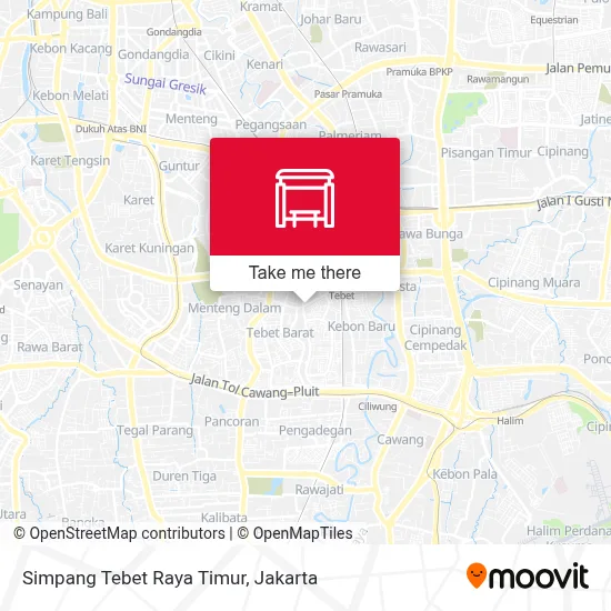 Simpang Tebet Raya Timur map