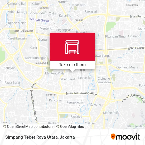 Simpang Tebet Raya Utara map