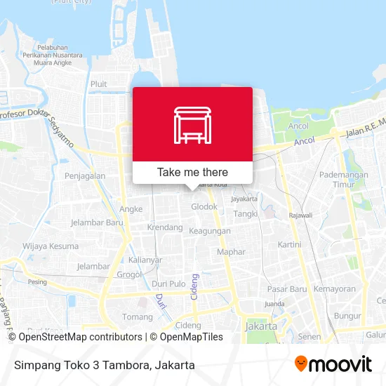 Simpang Toko 3 Tambora map