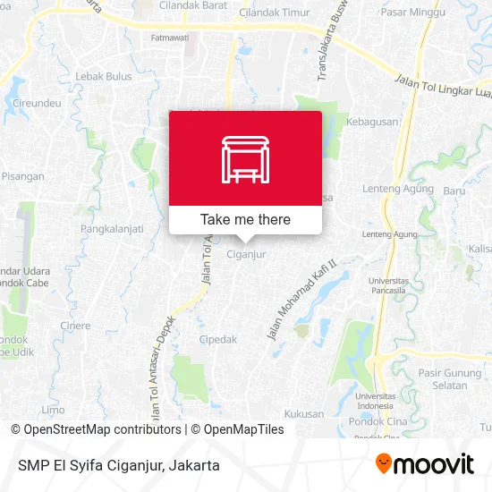 SMP El Syifa Ciganjur map