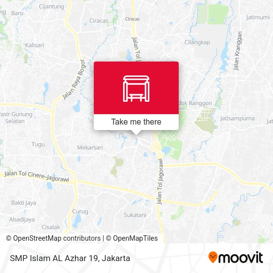 SMP Islam AL Azhar 19 map