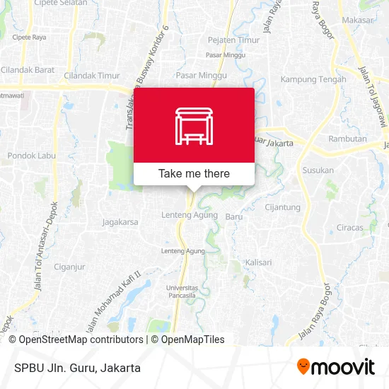 SPBU Jln. Guru map
