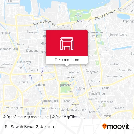 St. Sawah Besar 2 map