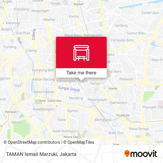 TAMAN Ismail Marzuki map