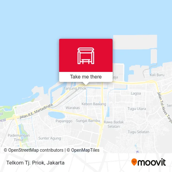 Telkom Tj. Priok map