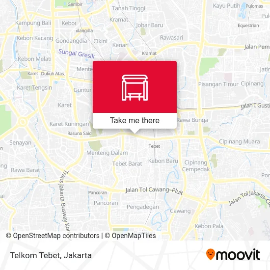 Telkom Tebet map