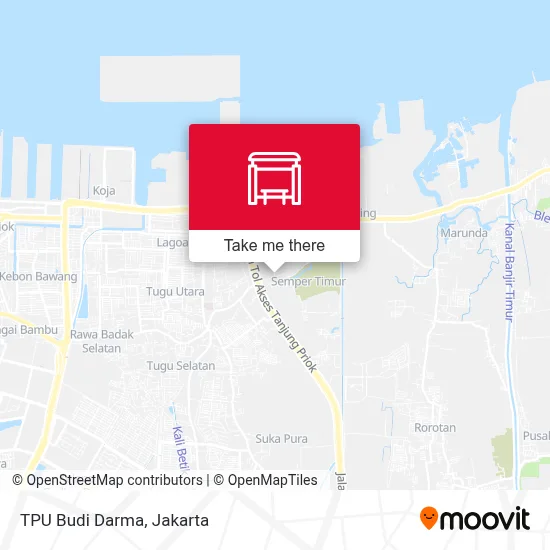 TPU Budi Darma map