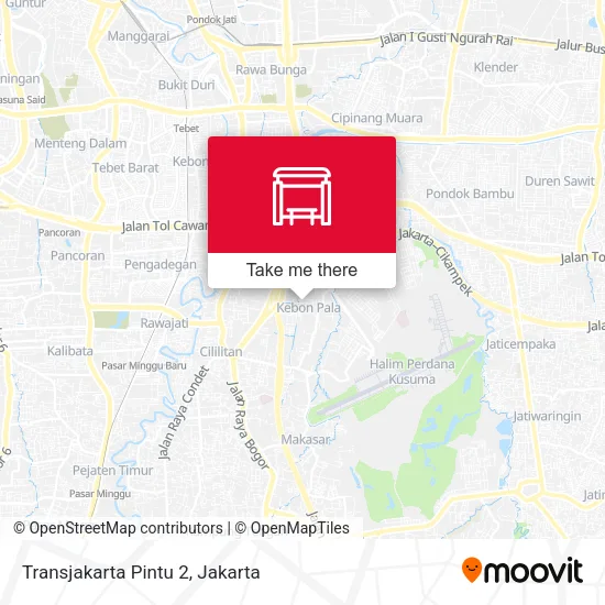 Transjakarta Pintu 2 map