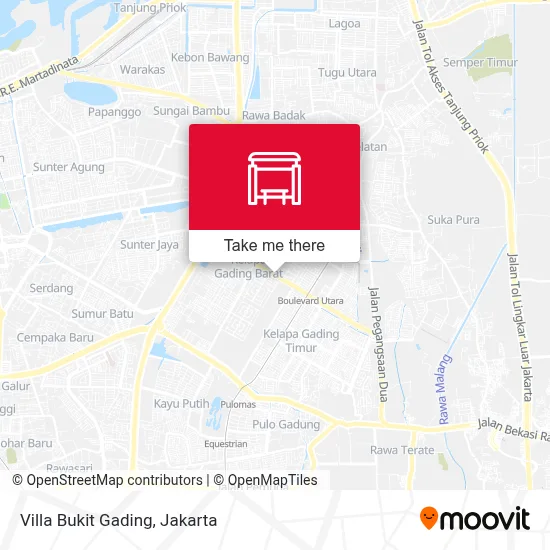 Villa Bukit Gading map