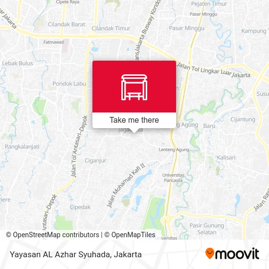 Yayasan AL Azhar Syuhada map