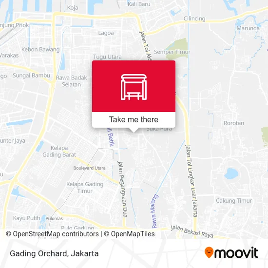 Gading Orchard map
