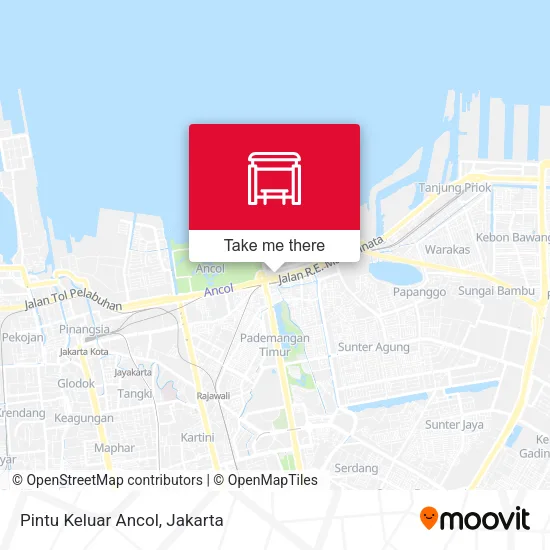 Pintu Keluar Ancol map