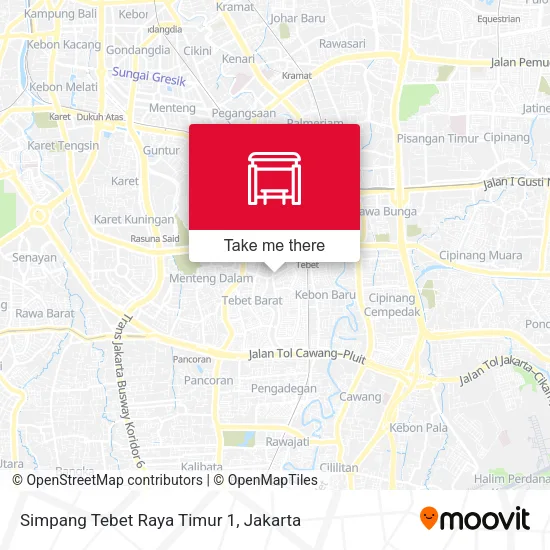 Simpang Tebet Raya Timur 1 map