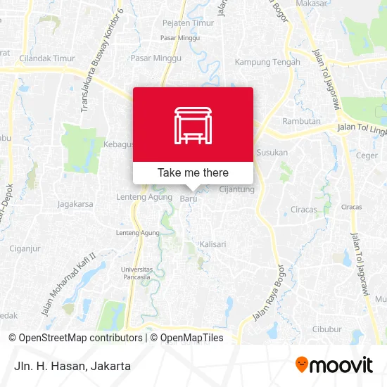 Jln. H. Hasan map