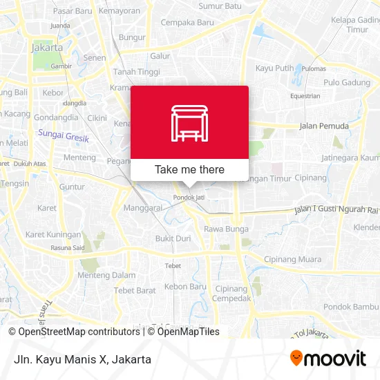 Jln. Kayu Manis X map