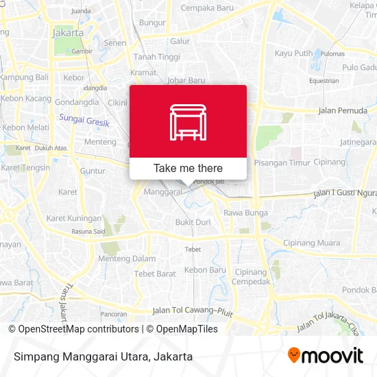 Simpang Manggarai Utara map