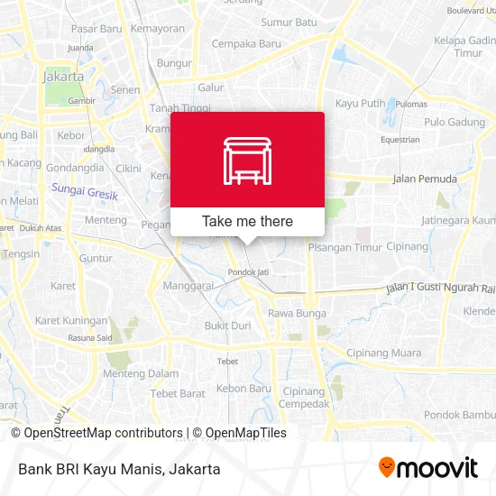 Bank BRI Kayu Manis map
