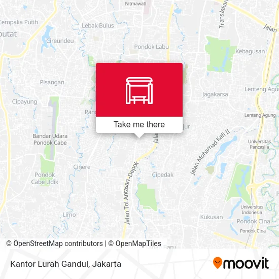 Kantor Lurah Gandul map