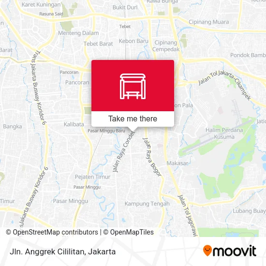 Jln. Anggrek Cililitan map