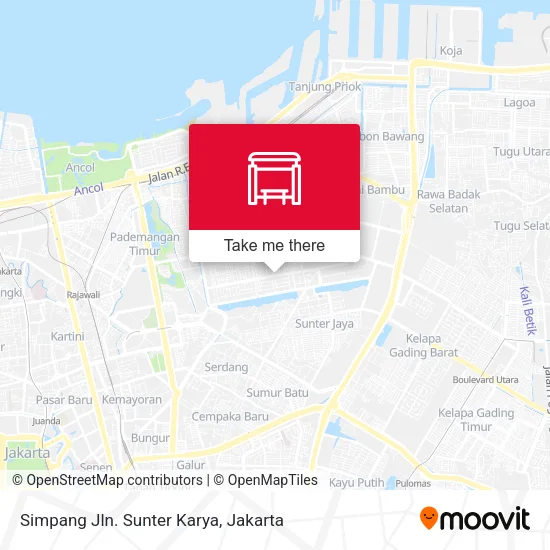 Simpang Jln. Sunter Karya map
