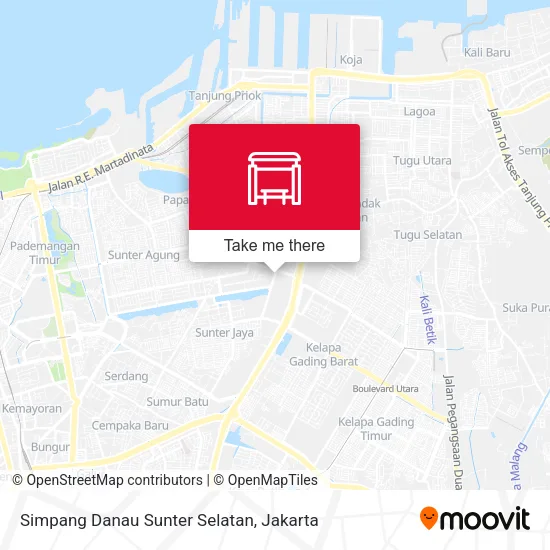 Simpang Danau Sunter Selatan map