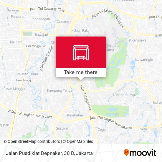 Jalan Pusdiklat Depnaker, 30 D map