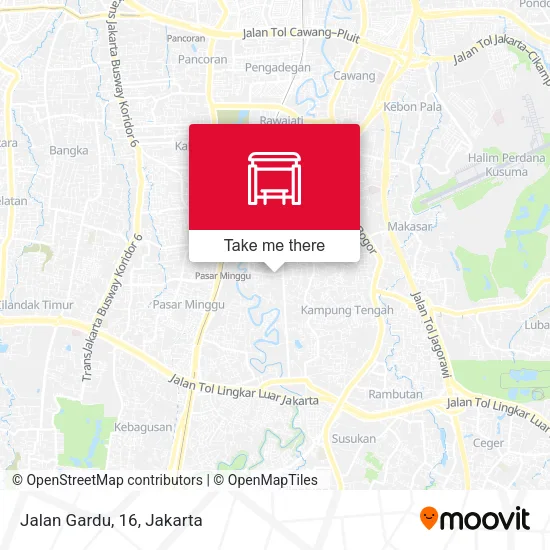 Jalan Gardu, 16 map
