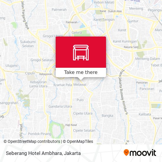 Seberang Hotel Ambhara map